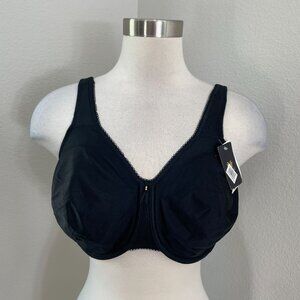 NEW Wacoal Womens 34G Full Coverage Bra Black Underwire 855192